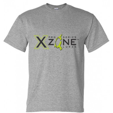 X Zone Pro Series Branded T-Shirt (Grey) - X Zone Fishing