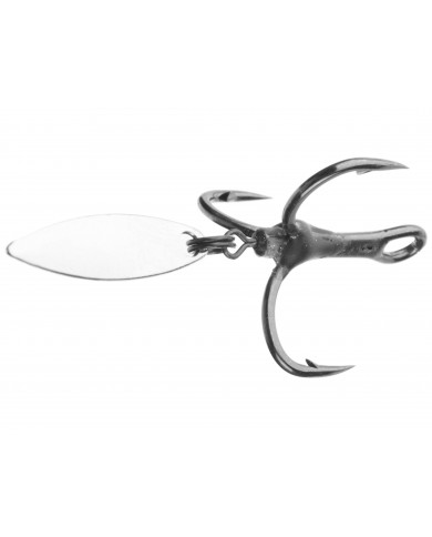 Bladed Hybrid Treble Short 1X Hooks - VMC Fishing Bladed Hybrid Treble Short 1X Hooks - VMC Fishing