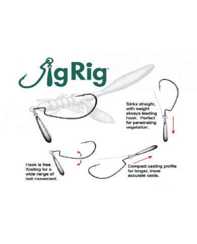 Jig Rig Hooks With Lead Weights - Owner Fishing Jig Rig Hooks With Lead Weights - Owner Fishing
