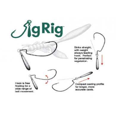 Jig Rig Hooks With Lead Weights - Owner Fishing