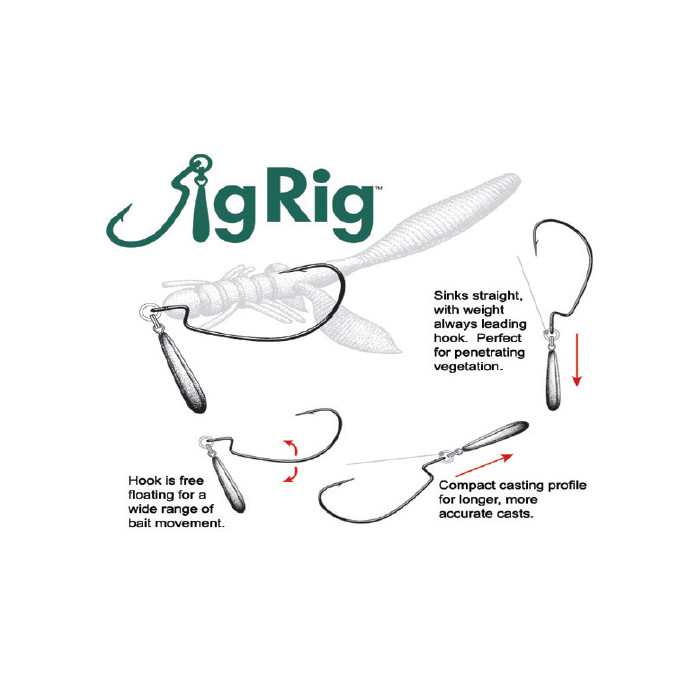 Jig Rig Hooks With Lead Weights - Owner Fishing