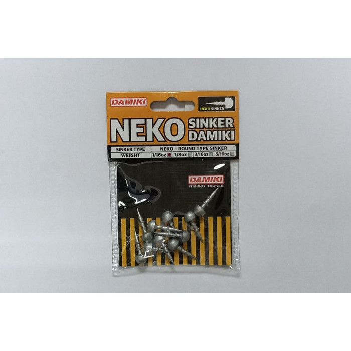 Neko Round Type Sinkers - Damiki Fishing