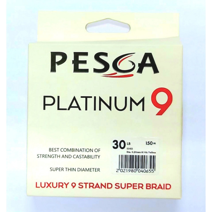 Platinum 9 Braid (Hi-Viz Yellow) - Pesca Pro Series Fishing Platinum 9 Braid (Hi-Viz Yellow) - Pesca Pro Series Fishing