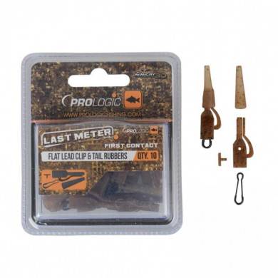 Prologic Last Meter Mimicry 3D Flat Lead Clip & Tail Rubbers - Prologic Fishing