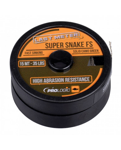 Prologic Last Meter Super Snake FS Hook Link Braid (Green Camo) - Prologic Fishing