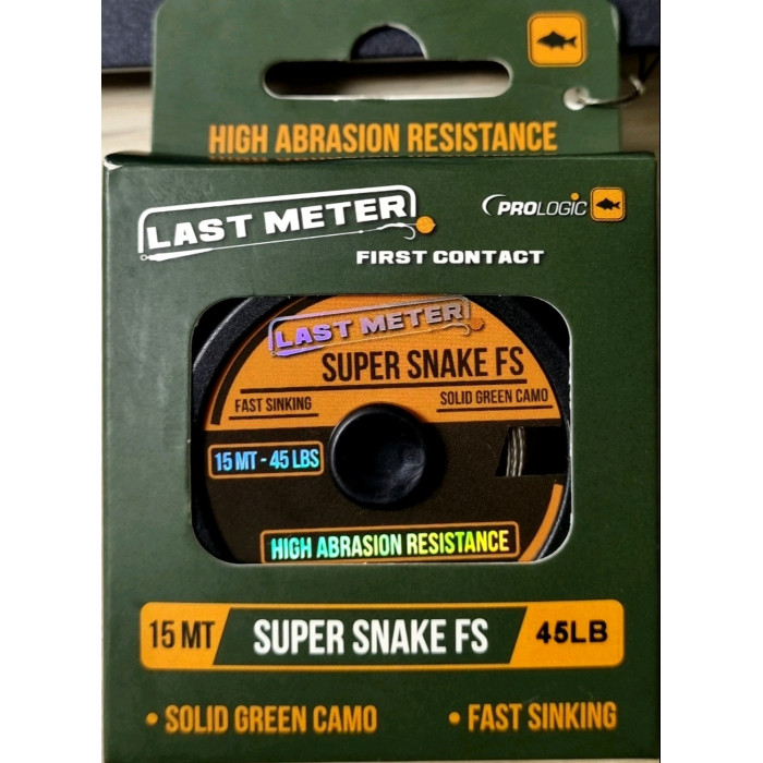 Prologic Last Meter Super Snake FS Hook Link Braid (Green Camo) - Prologic Fishing