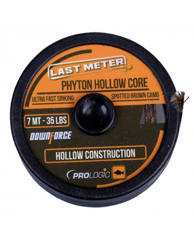 Prologic Last Meter Phyton Hollow Core Braided Leader (Brown Camo) - Prologic Fishing