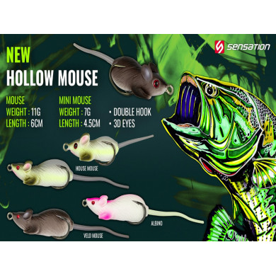 Sensation Hollow Mouse - Sensation Fishing