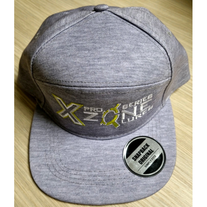 X Zone Pro Series Snapback Original Embroided Cap (Grey) - X Zone Fishing