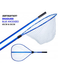 Sensation Snagless Red Anodized Rubber Net - Sensation Fishing