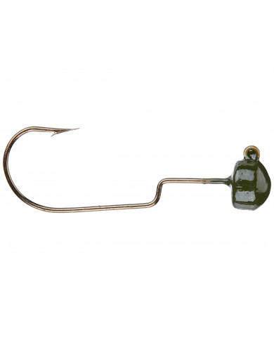 Pro Series Weedless "D-K" Ned Rig Jig Heads (Green Pumpkin) - Venom Lures Fishing