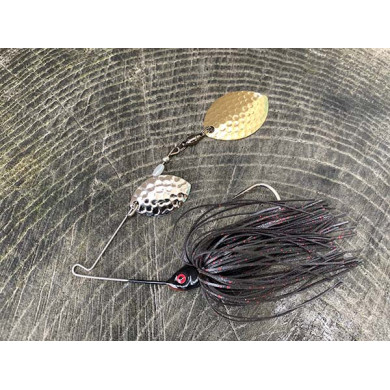 1/4oz Double Turtle Back Spinnerbait (Silver & Gold Blades) - Venom Lures Fishing 1/4oz Double Turtle Back Spinnerbait (Silver & Gold Blades) - Venom Lures Fishing
