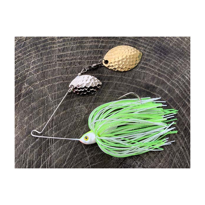 1/4oz Double Turtle Back Spinnerbait (Silver & Gold Blades) - Venom Lures Fishing