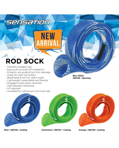 Rod Cover Sock - Casting - Sensation Fishing Rod Cover Sock - Casting - Sensation Fishing
