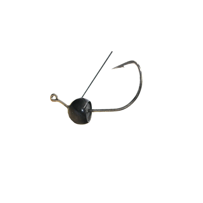 Tungsten Weighted Wacky Jig Head Hooks (Green Pumpkin) - Vike Fishing