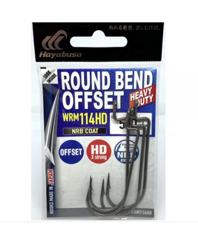 Round Bend Offset Heavy Duty Hooks - Hayabusa Fishing