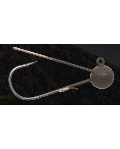 Tungsten Weedless Ball Jig Heads (Green Pumpkin) - Moss Back Fishing