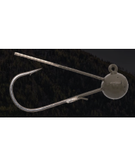 Tungsten Weedless Ball Jig Heads (Black) - Moss Back Fishing