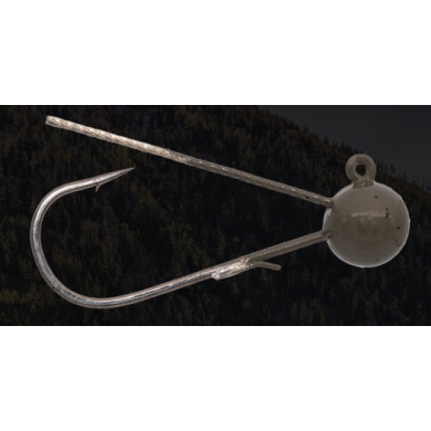 Tungsten Weedless Ball Jig Heads (Green Pumpkin) - Moss Back Fishing