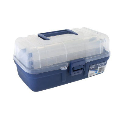 2 Tray Clear Top Tackle Box - Jarvis Walker Fishing