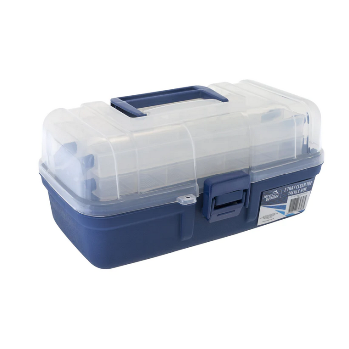 2 Tray Clear Top Tackle Box - Jarvis Walker Fishing