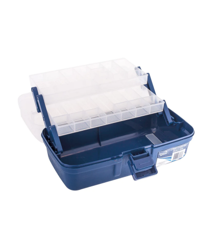2 Tray Clear Top Tackle Box - Jarvis Walker Fishing 2 Tray Clear Top Tackle Box - Jarvis Walker Fishing