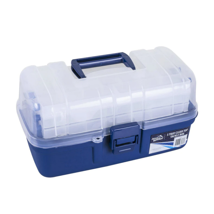 3 Tray Clear Top Tackle Box - Jarvis Walker Fishing