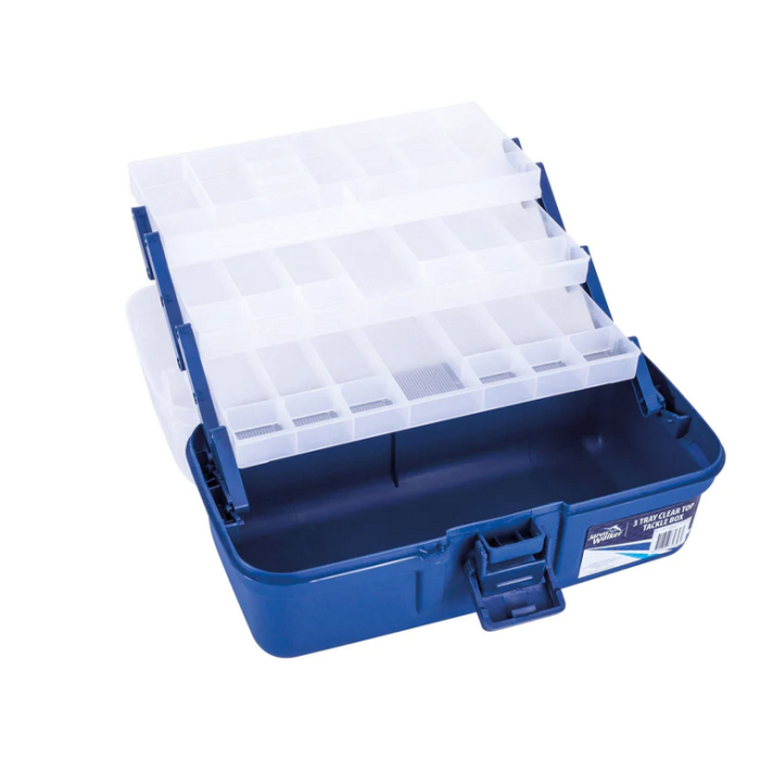 3 Tray Clear Top Tackle Box - Jarvis Walker Fishing