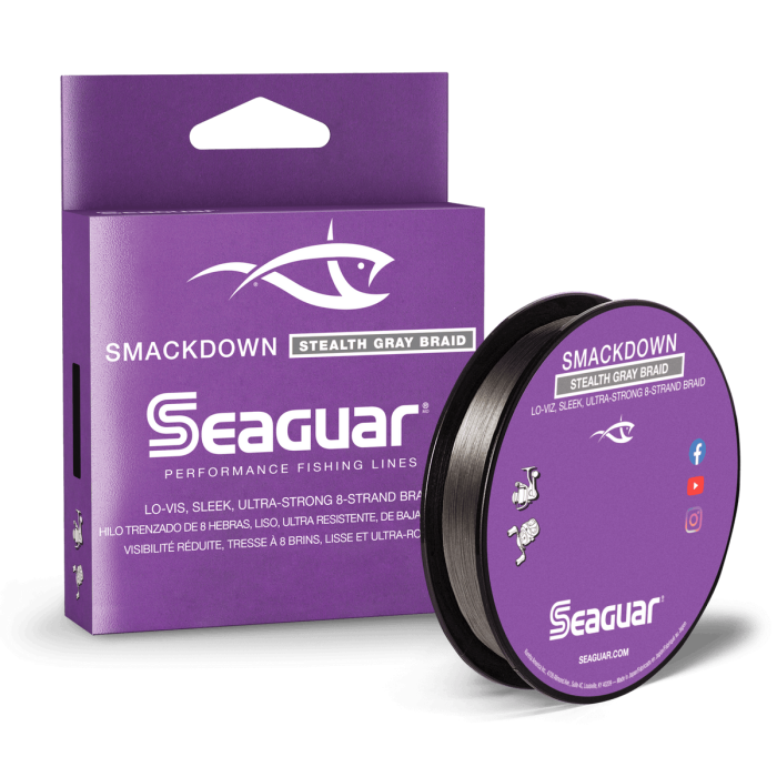 Smackdown Braid 8X (Stealth Gray)  - Seaguar Fishing Smackdown Braid 8X (Stealth Gray)  - Seaguar Fishing