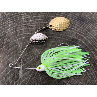 3/16oz Double Turtle Back Spinnerbait (Silver & Gold Blades) - Venom Lures Fishing 3/16oz Double Turtle Back Spinnerbait (Silver & Gold Blades) - Venom Lures Fishing