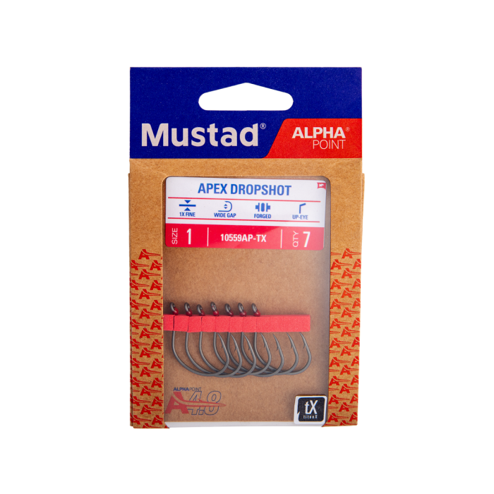 Apex Wide Dropshot Hook - Mustad Fishing