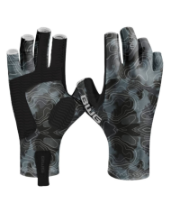 Blue Rorschach Sun Protection Gloves - Blue Water Gear Fishing
