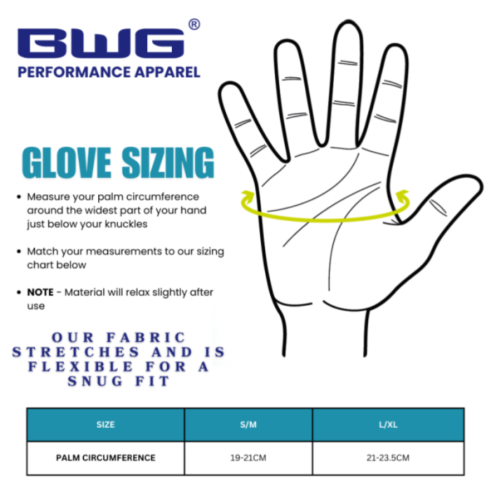 Dark Rorschach Sun Protection Gloves - Blue Water Gear Fishing