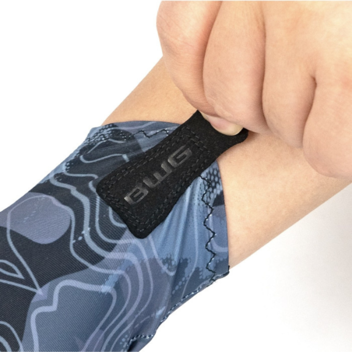 Blue Rorschach Sun Protection Gloves - Blue Water Gear Fishing