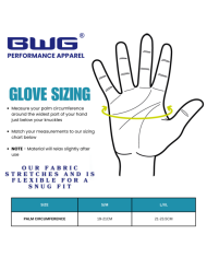 Blue Rorschach Sun Protection Gloves - Blue Water Gear Fishing