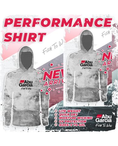Performance Fishing Shirt (Grey Grunge) - Abu Garcia Fishing Performance Fishing Shirt (Grey Grunge) - Abu Garcia Fishing