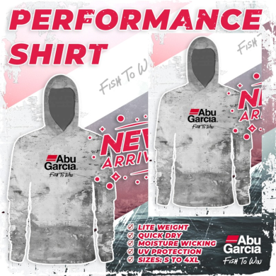 Performance Fishing Shirt (Grey Grunge) - Abu Garcia Fishing