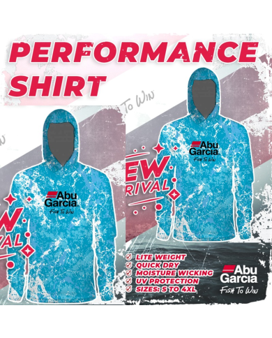 Performance Fishing Shirt (Blue Marble) - Abu Garcia Fishing Performance Fishing Shirt (Blue Marble) - Abu Garcia Fishing