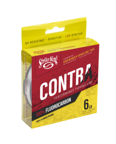 Contra 100% Fluorocarbon (Clear) - Strike King Fishing Contra 100% Fluorocarbon (Clear) - Strike King Fishing