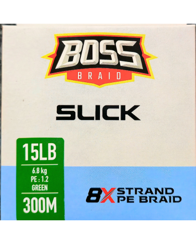 Slick Braid 8X (Green ) - Boss Braid Fishing Slick Braid 8X (Green ) - Boss Braid Fishing