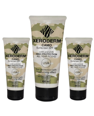 Camo Sunscreen SPF40 (100ml) - Xeroderm Fishing Camo Sunscreen SPF40 (100ml) - Xeroderm Fishing