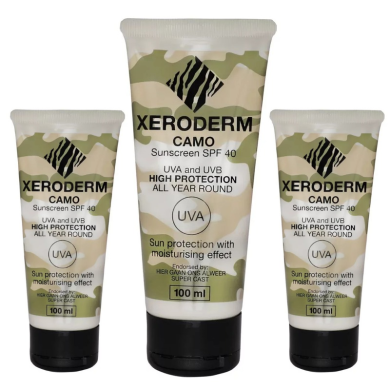 Camo Sunscreen SPF40 (100ml) - Xeroderm Fishing