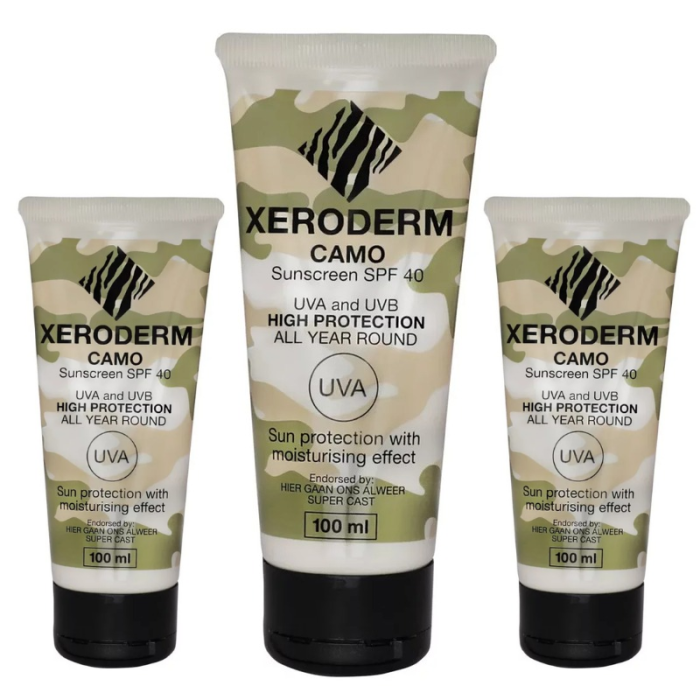 Camo Sunscreen SPF40 (100ml) - Xeroderm Fishing