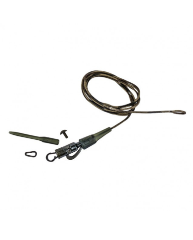 Prologic Last Meter Safety Clip Quick Change Link Metal Core Leader (31.5" - 80cm) - Prologic Fishing