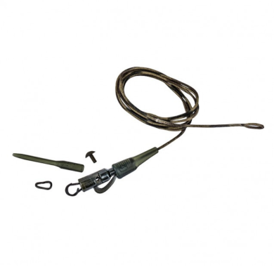 Prologic Last Meter Safety Clip Quick Change Link Metal Core Leader (31.5" - 80cm) - Prologic Fishing Prologic Last Meter Safety Clip Quick Change Link Metal Core Leader (31.5" - 80cm) - Prologic Fishing