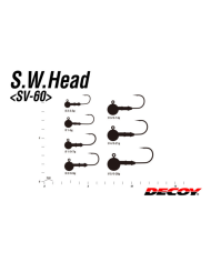 SV-60 S.W. Ballhead Jig Head Hook - Decoy Fishing