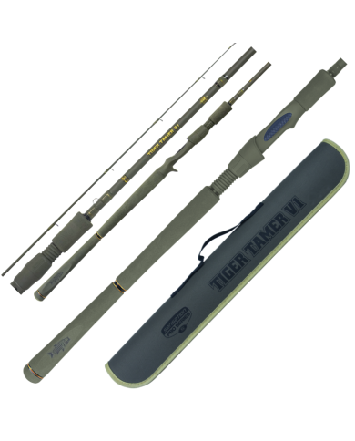 Tiger Tamer V1 Travel - Spinning (3piece) - Sensation Pro Series Tiger Fishing