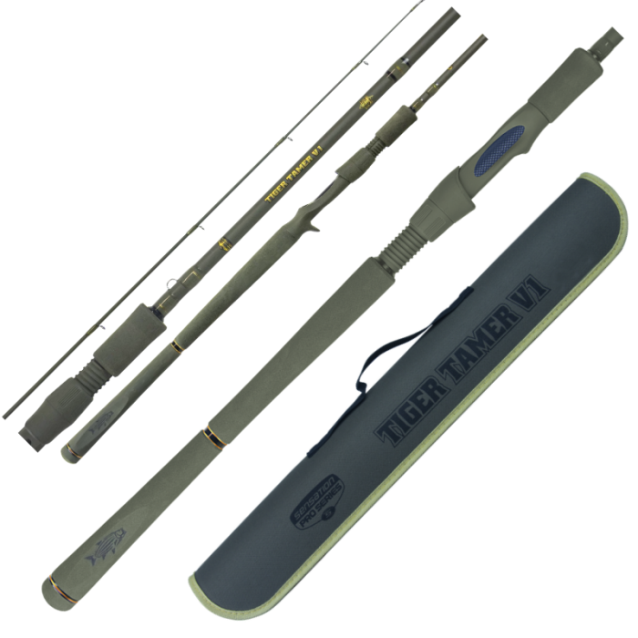 Tiger Tamer V1 Travel - Spinning (3piece) - Sensation Pro Series Tiger Fishing