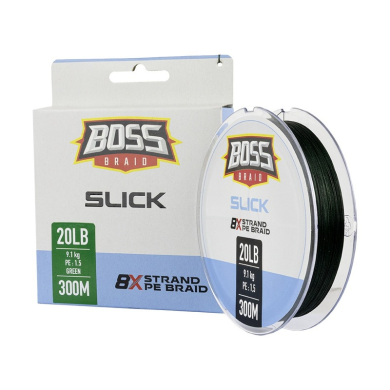 Slick Braid 8X (Green ) - Boss Braid Fishing
