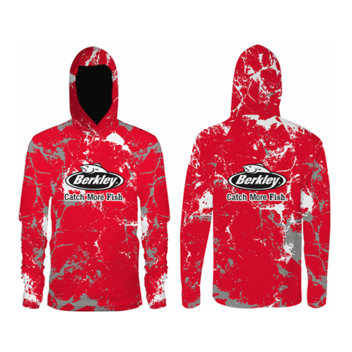 Performance Fishing Shirt (Red Marble) - Berkley Fishing